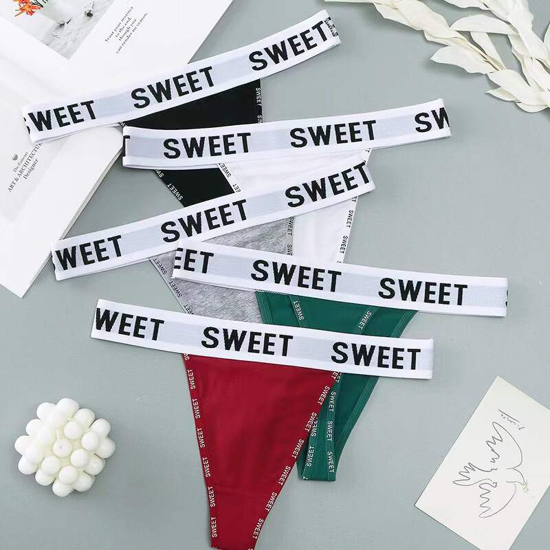 5PCS/LOT Sexy Womens High Cut Panties Thongs G string Bikinis Briefs Underwear