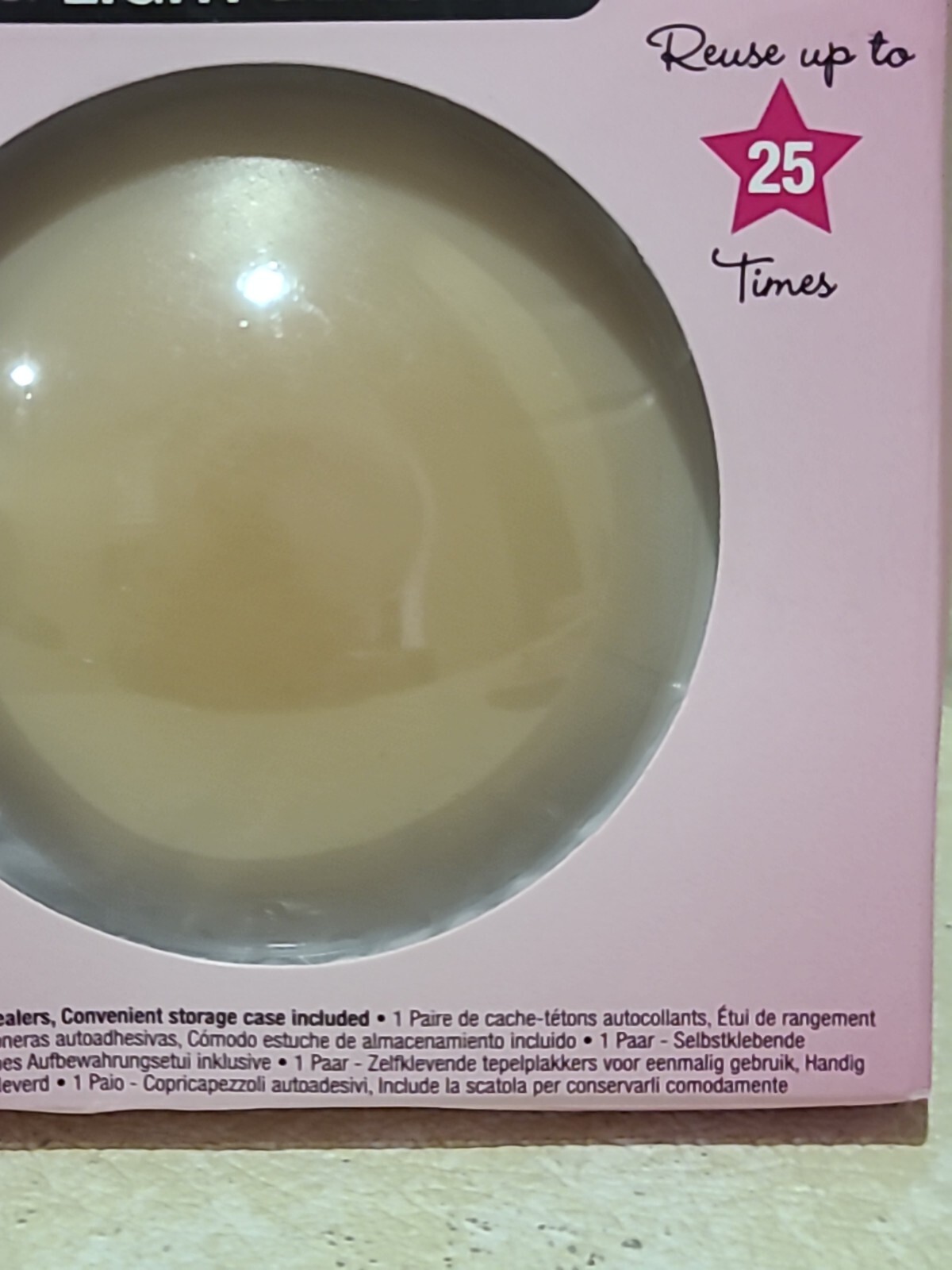 Hollywood Fashion Secrets Silicone CoverUps LIGHT Tone 1 PAIR. Lingerie Accesso