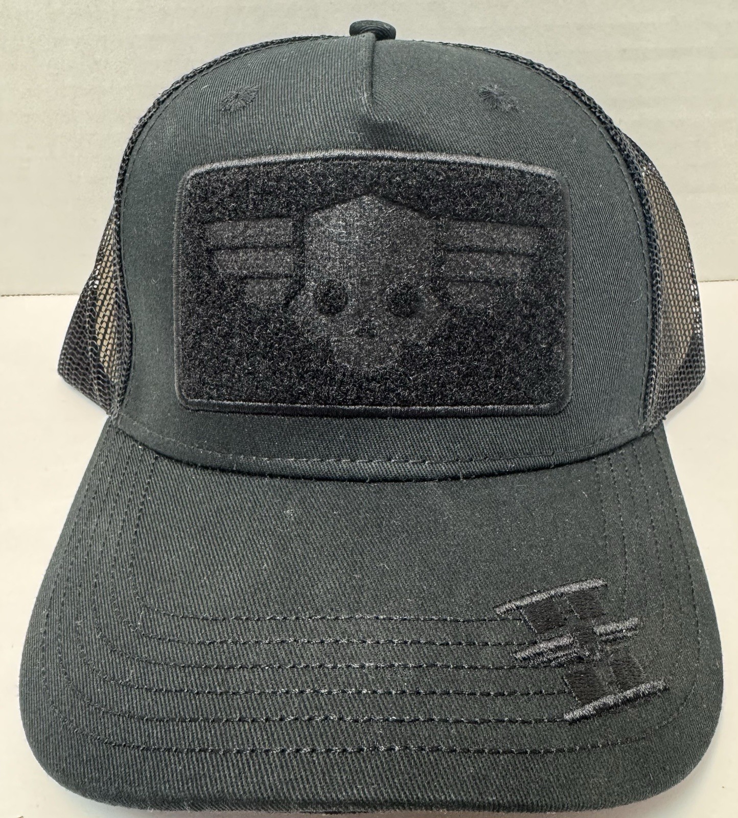 HELLDIVERS 2 Tactical Mesh SnapBack HAT w Patches Black Mad Engine NWT Cap