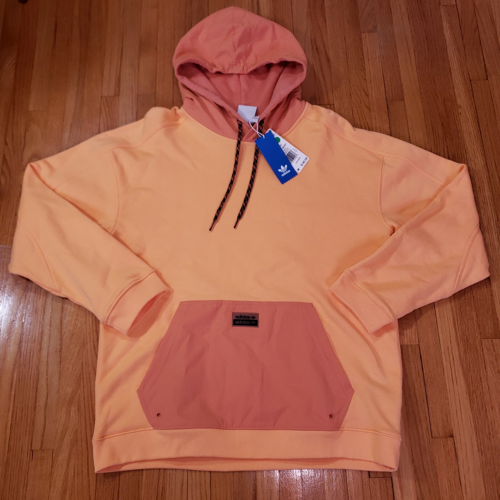 Adidas Originals RYV Utility Pullover Hoodie Orange Mens Size M New GN3279