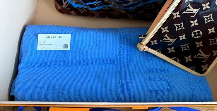 Louis Vuitton Hawaii Neverfull GM PVC Monogram Blue Towel Shoulder Bag Tote LTD