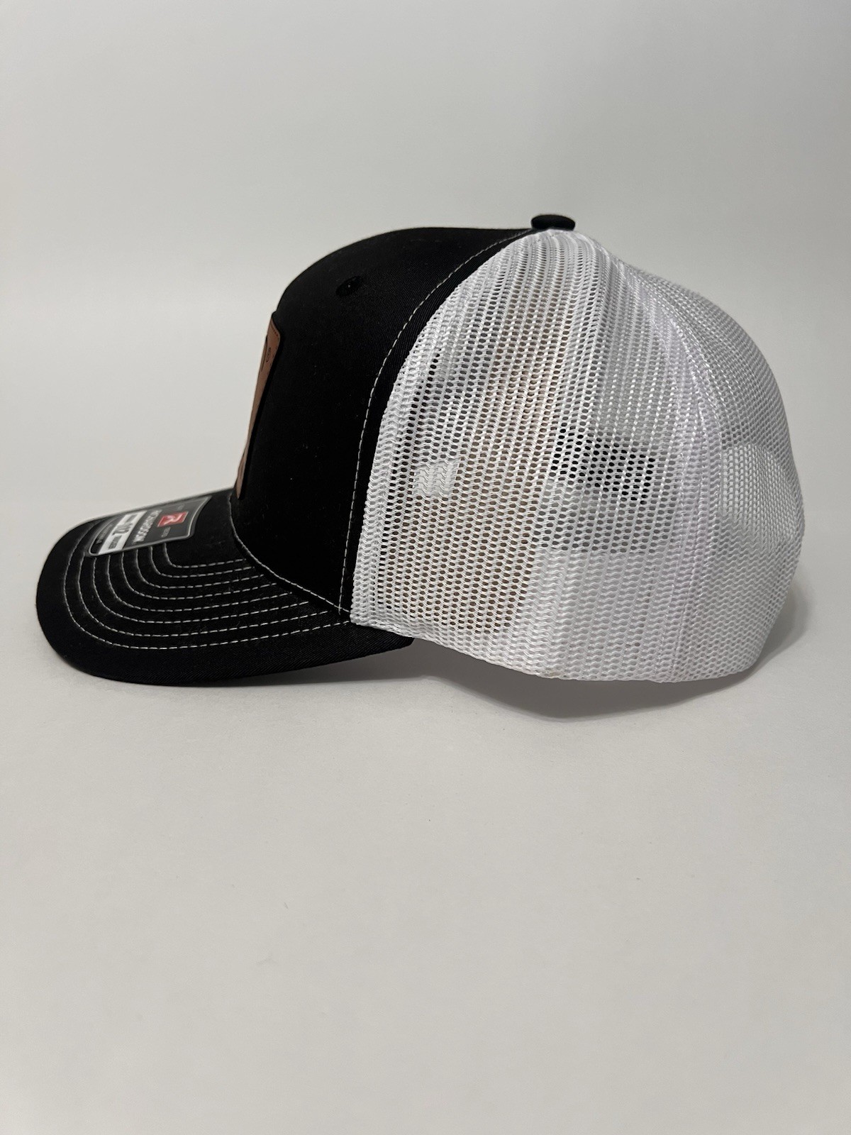 Glock Perfection Richardson 112 Mesh Back Trucker Hat Brown Leather Patch NWT