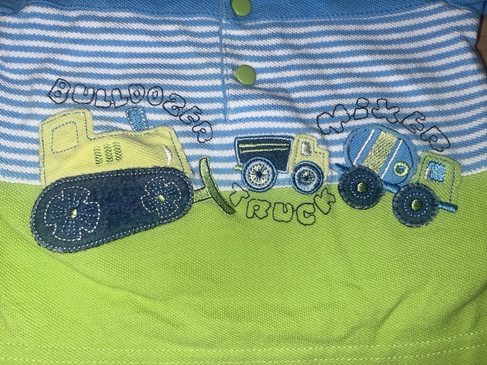 Vintage Baby OkieDokie Rainbow Tag Polo Shirt 0-3 Months *See Description*