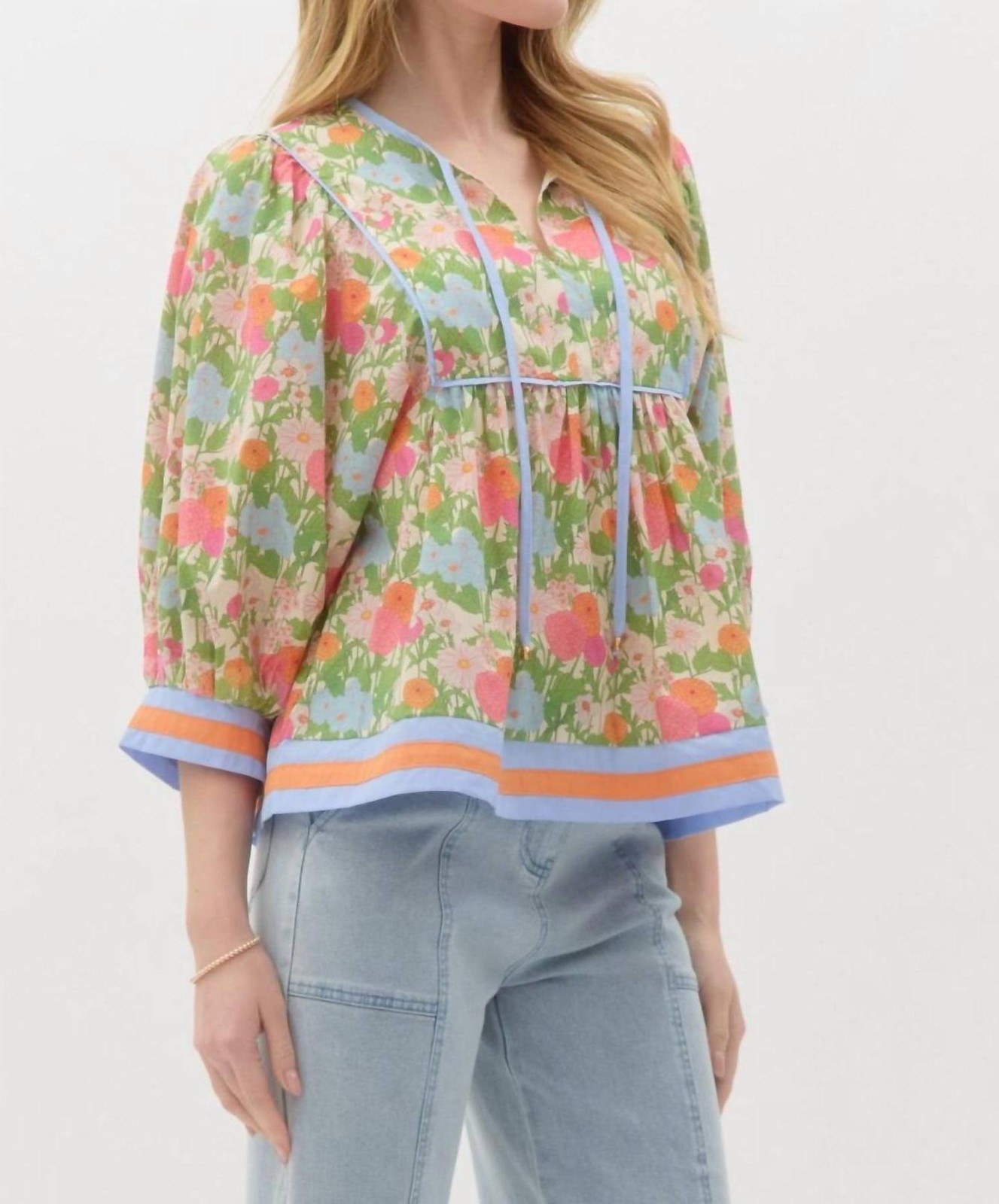 Entro Aurora Floral Top Size L