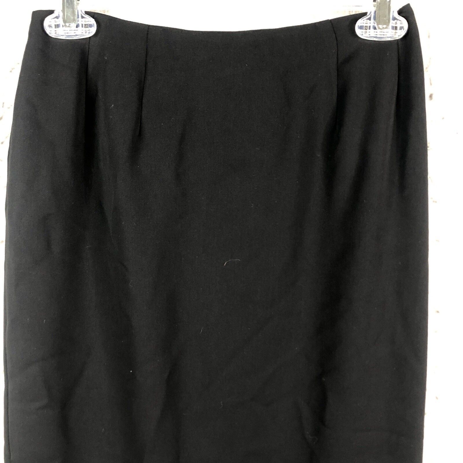 Vintage Yansi Fugel Maxi Skirt Womens 2 Black Old Money Back Slit Formal NEW