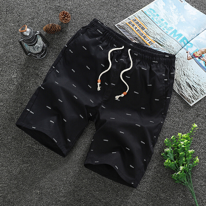 Men Casual Sport Shorts Chino Summer Beach Joggers Pants Twill Cotton Slim Fit