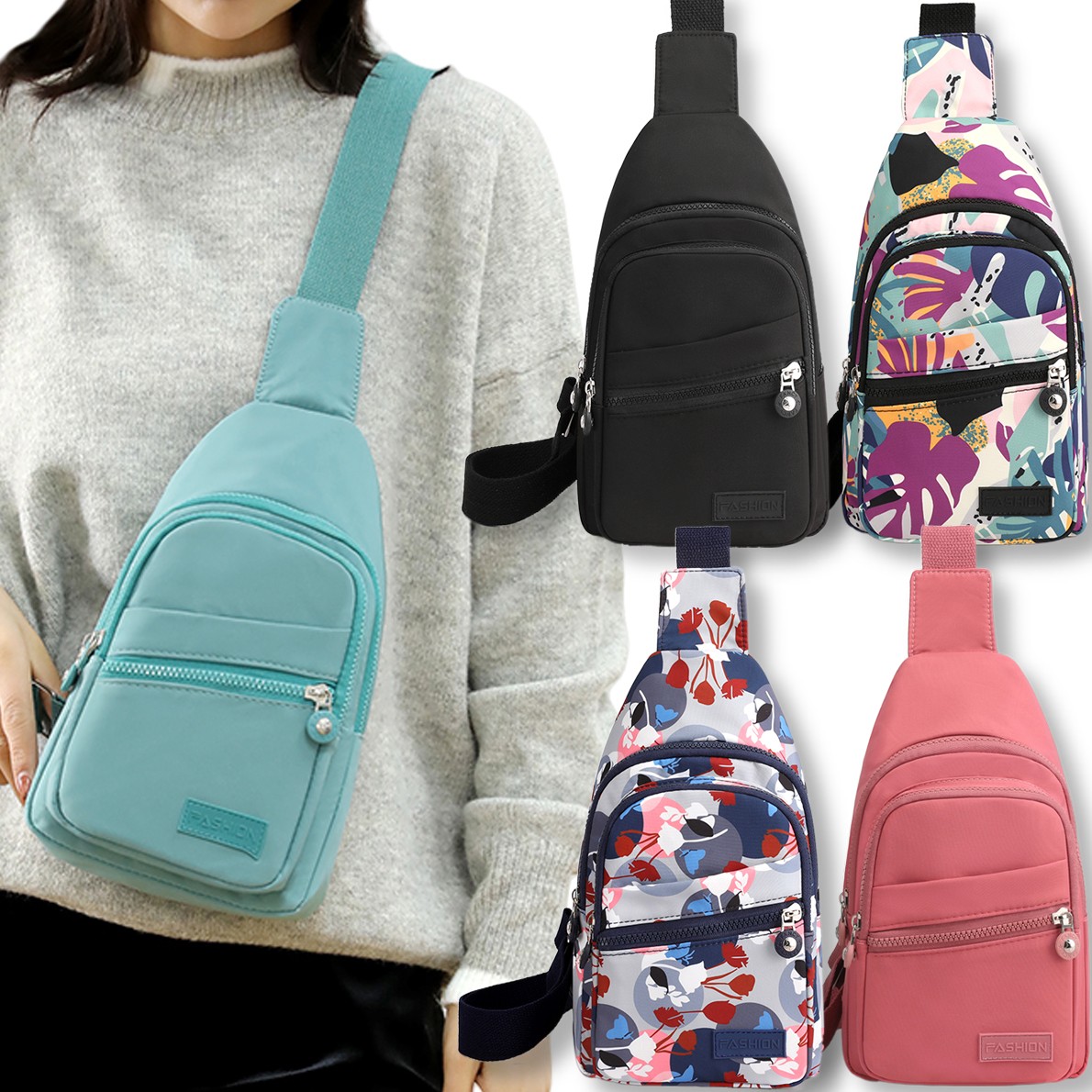 Crossbody Shoulder Bags Chest Sling Bag Fanny Packs Travel Sport Backpack Unisex