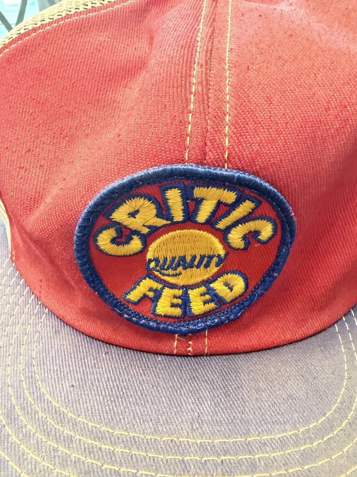 Vintage Critic Quality Feed Hat Cap Snapback All Full Mesh Trucker Patch