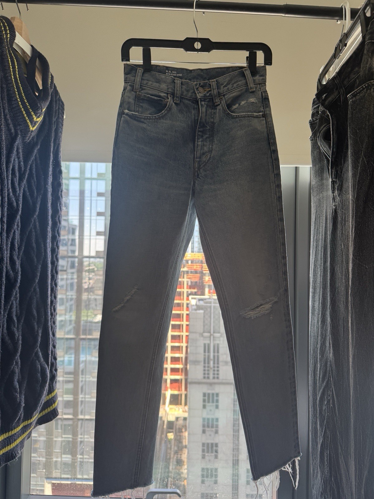 Celine Washed Distressed Jeans Women’s Size 24 Made In Japan