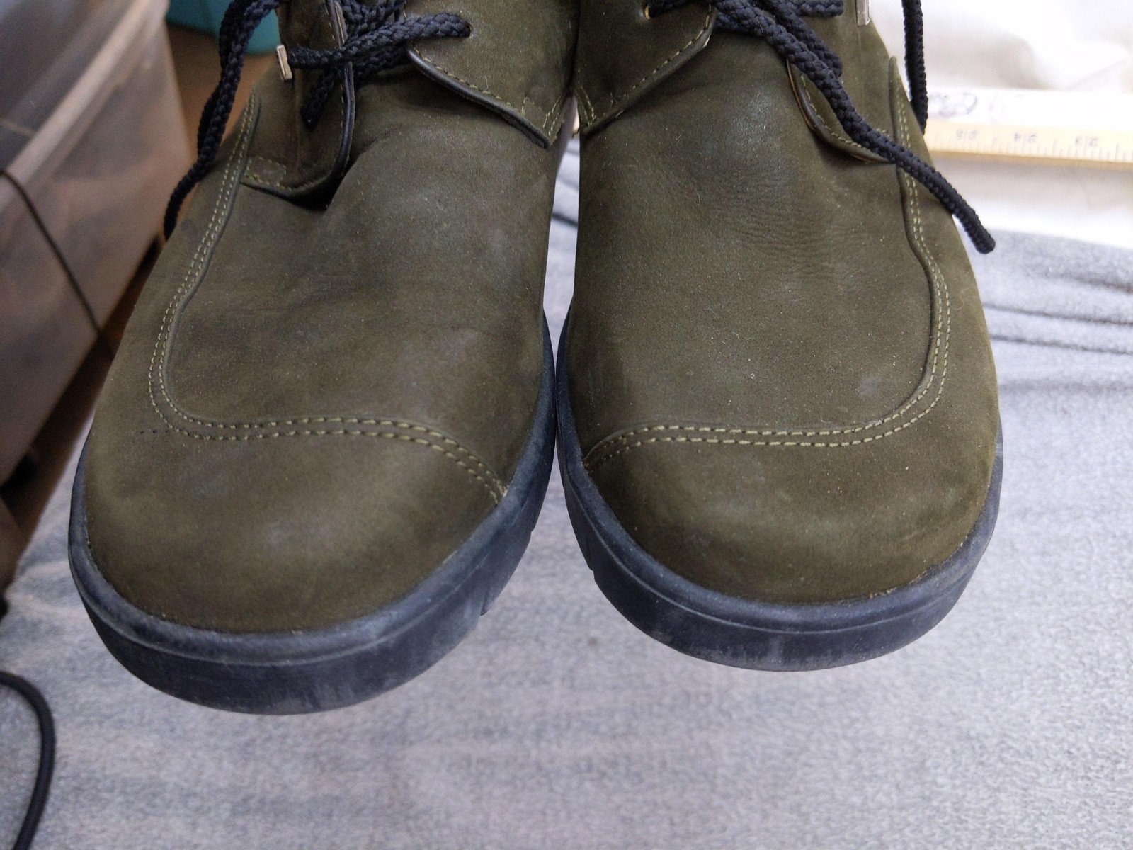 Fits By Theresia Boston Shoes Womens 6 37 Green Nubuck Casual Comfort