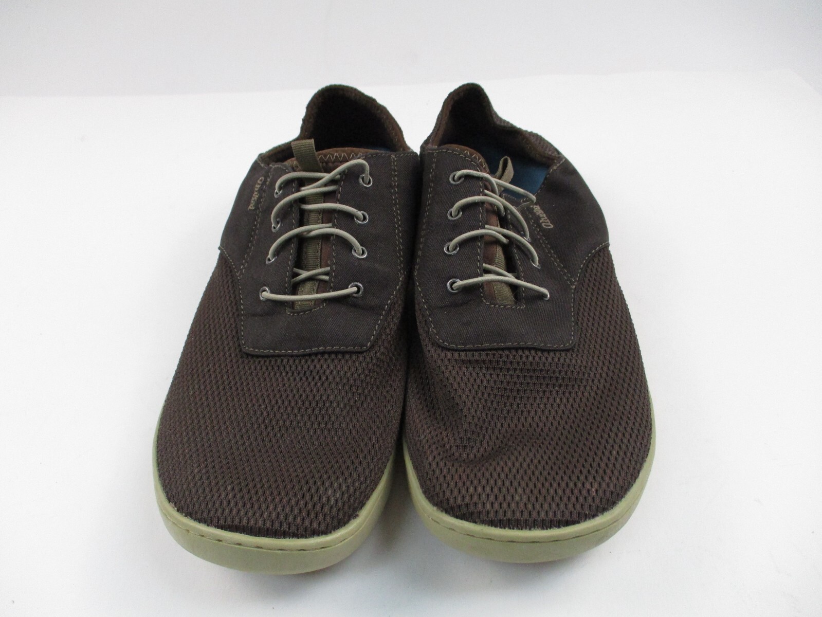 OluKai Men’s Nohea Moku Boat Shoes Mens 11 Brown Low Top Lace Up