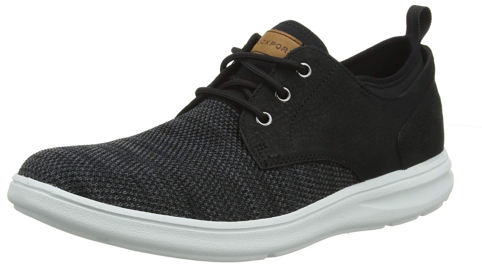 Rockport Zaden Plain Toe Mens Black Oxfords Lace Up Casual Shoes 9.5 M