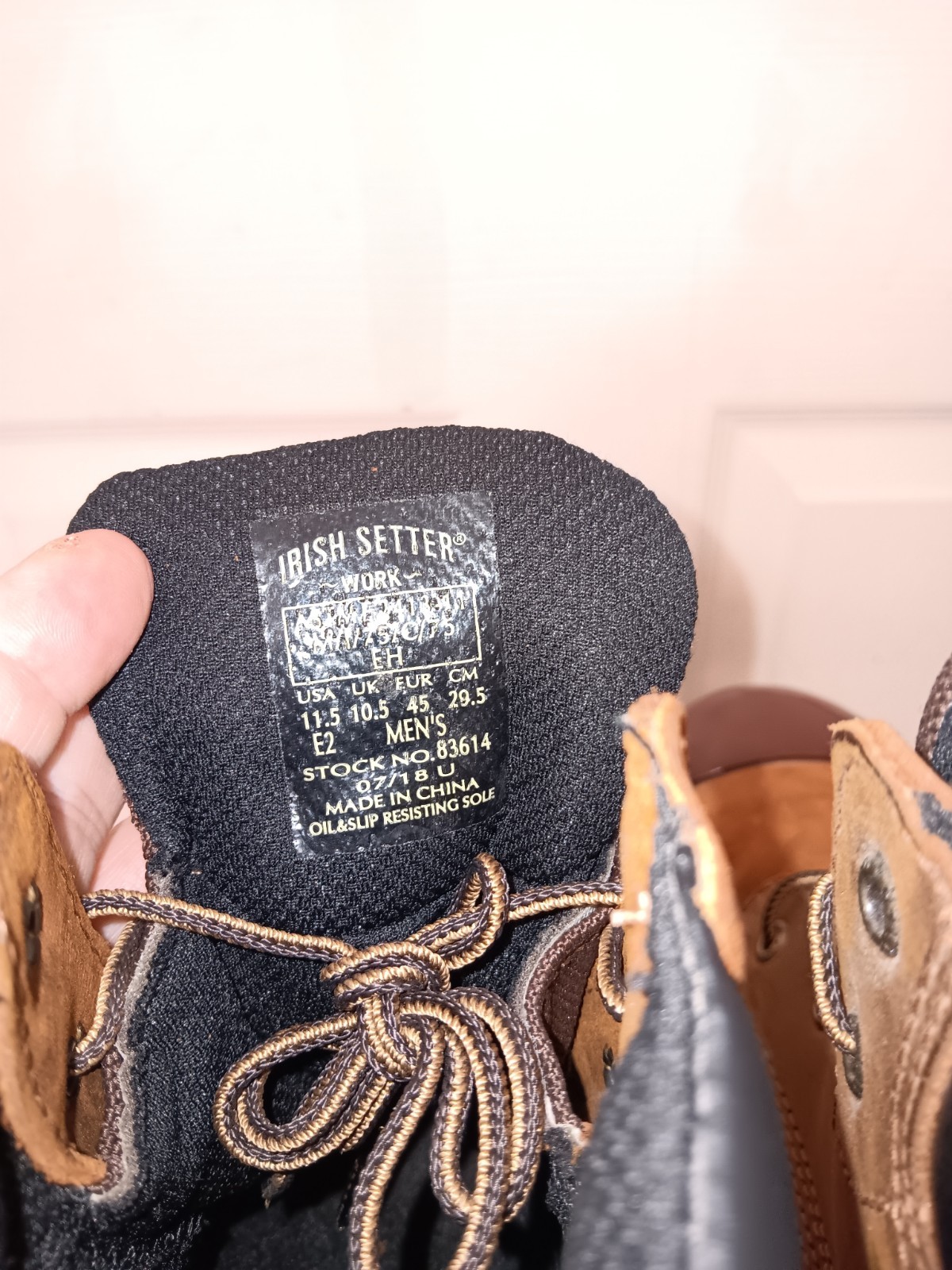 Irish Setter Men’s Steel Toe Boots 83614 With Tuff Toe Size 11.5 E2 EUC