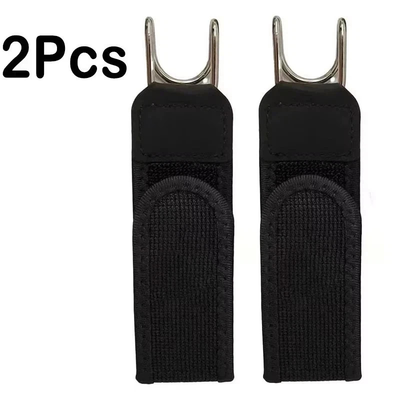2PCS Tactical Metal Hook Elastic Belt Buckle-Less Invisible Waist Belt Closure**