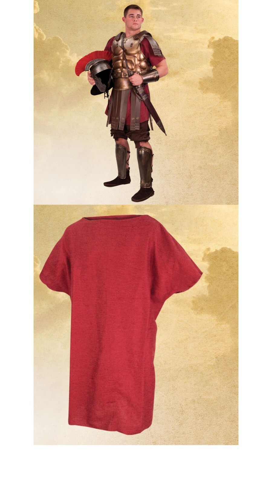 Roman Legion Red Cotton Tunic