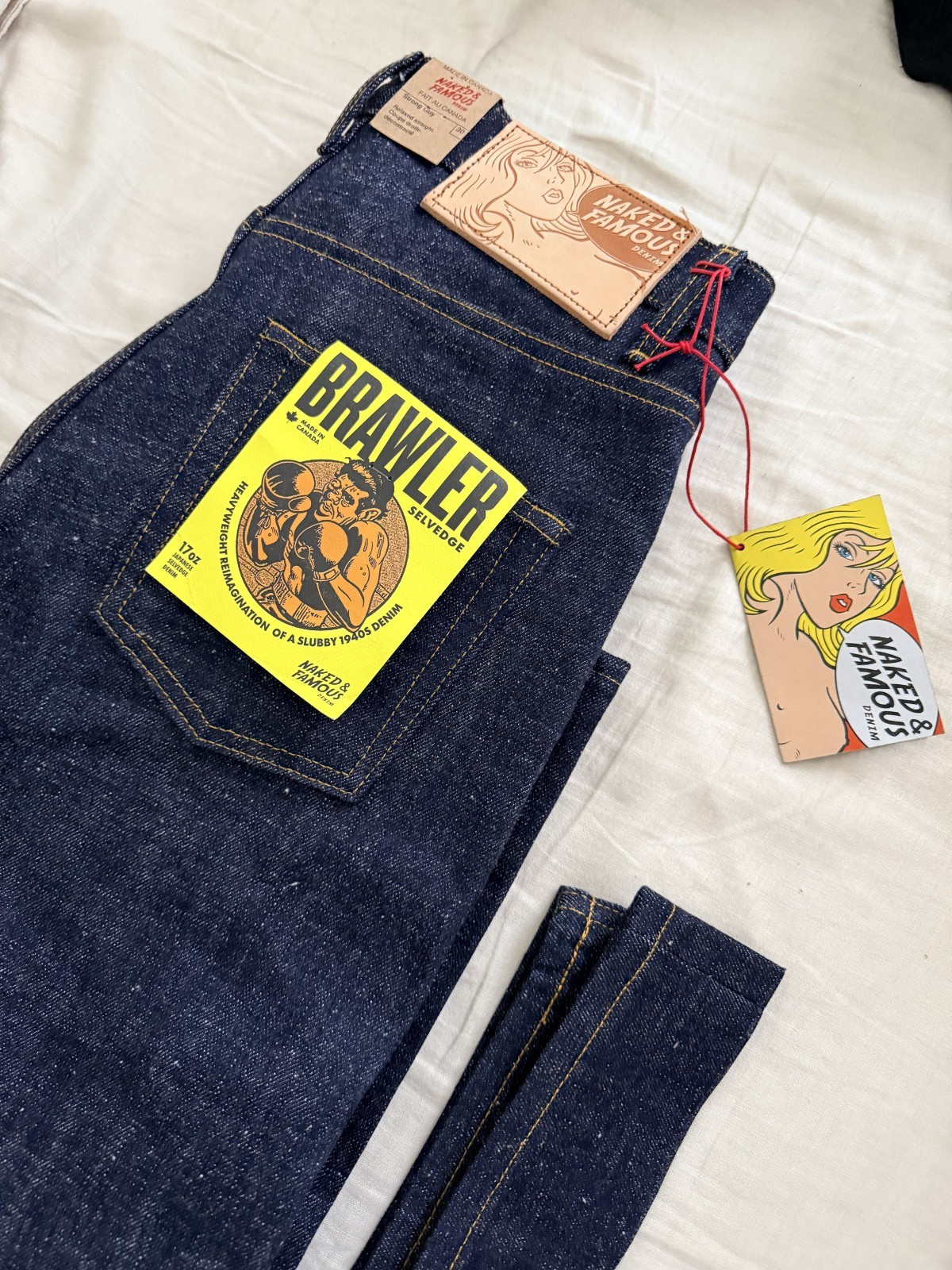 Naked & Famous Denim Strong Guy in Brawler Selvedge