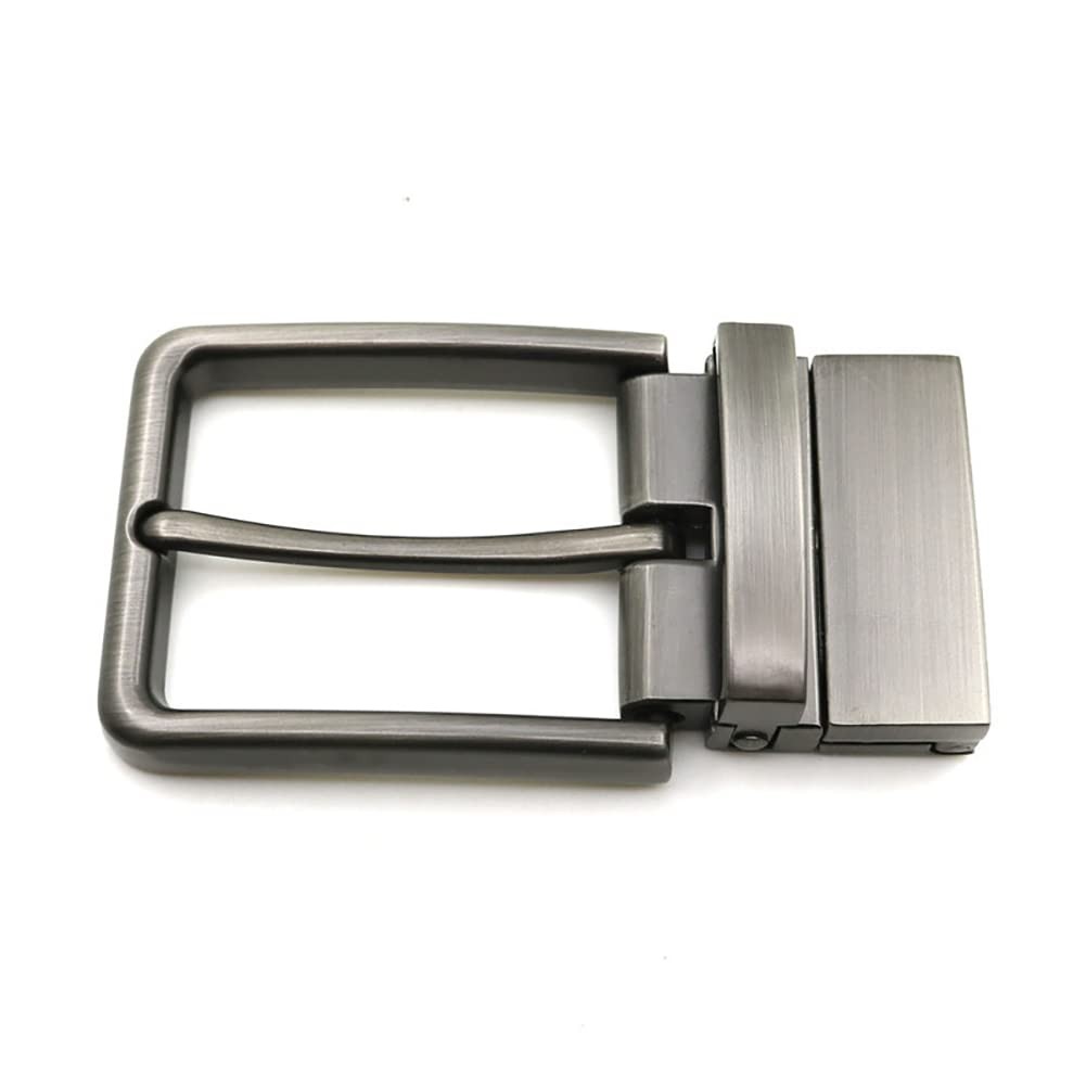 UUYYEO Alloy Clamp Belt Buckle Belt Strap Replacement Buckles Reversible Belt