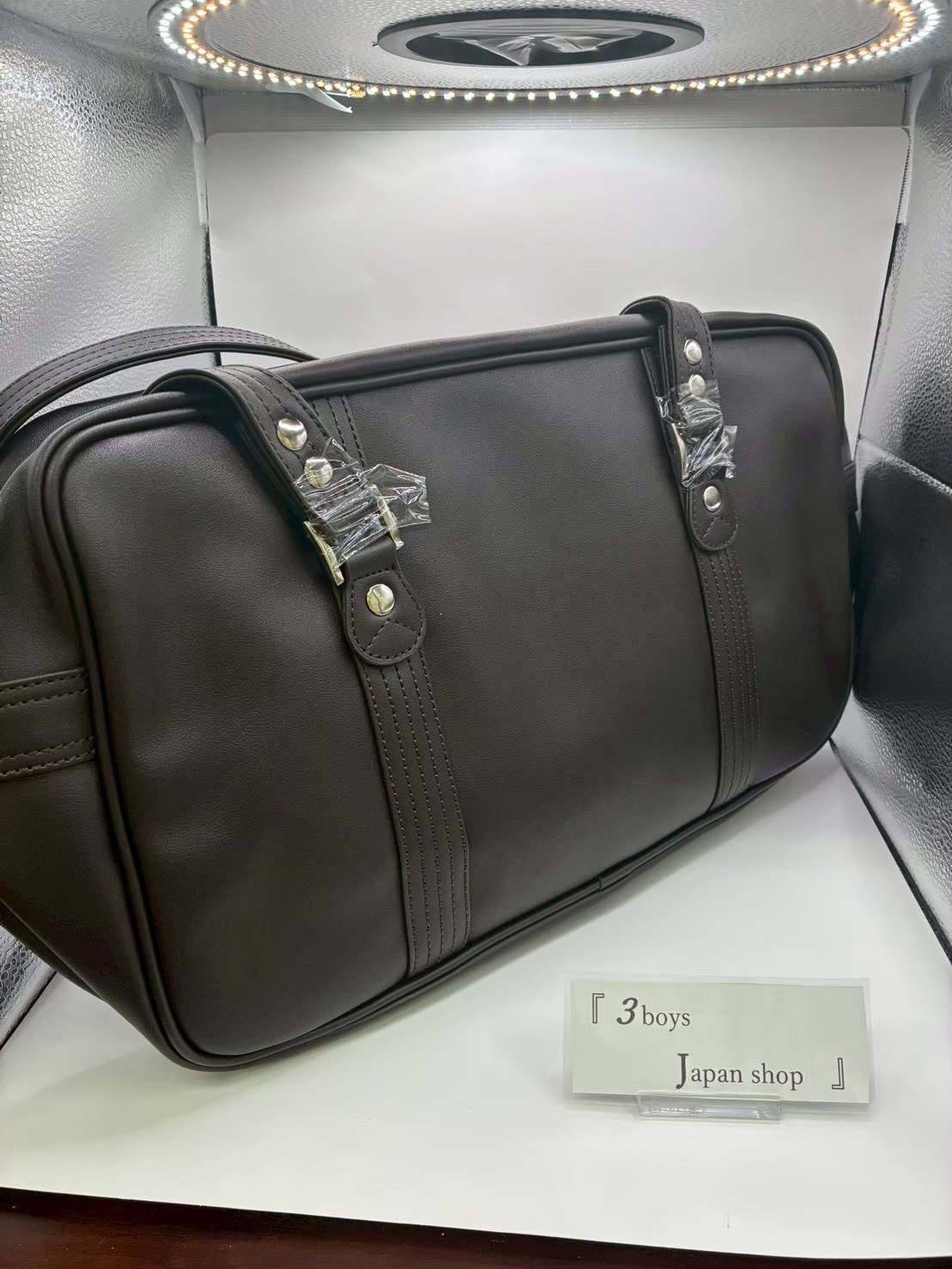 EASTBOY School Bag Synthetic Leather A4 Size Chocolate x Brown