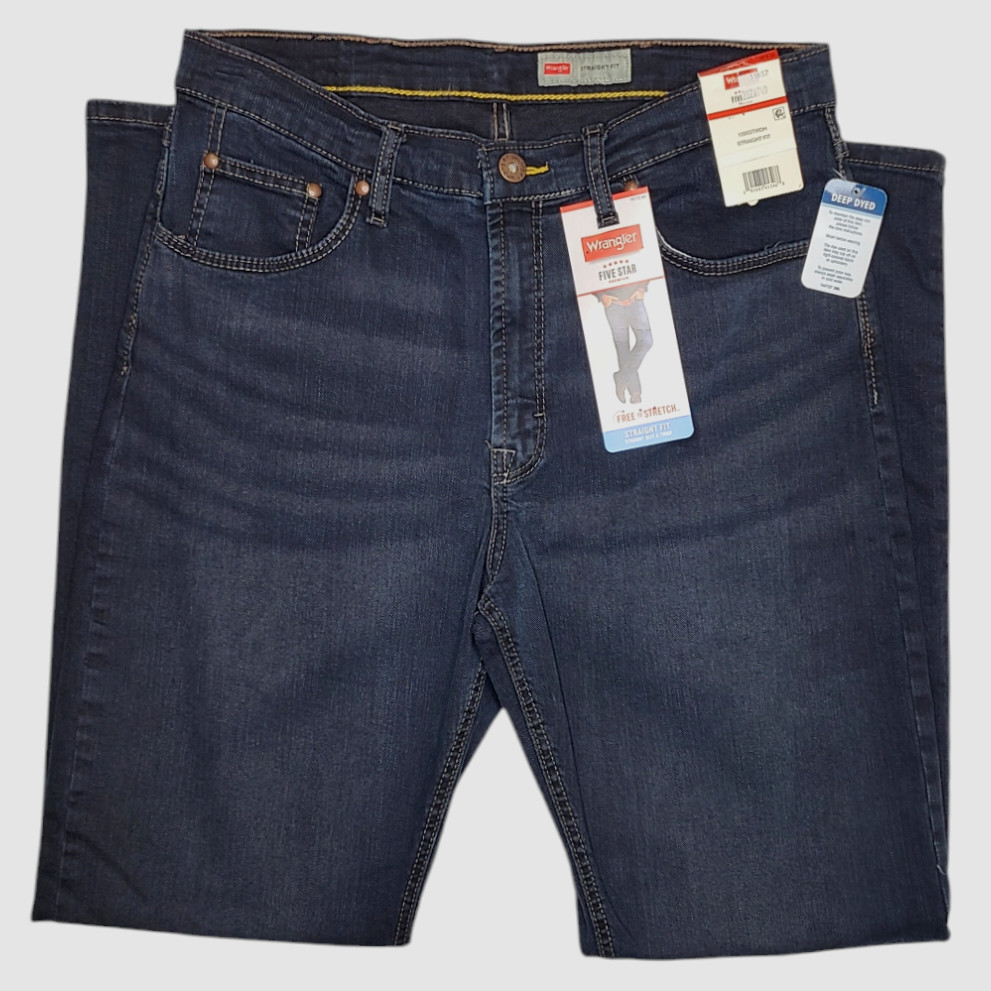 Wrangler #11657 NEW Men’s Straight Fit Stretch Jeans