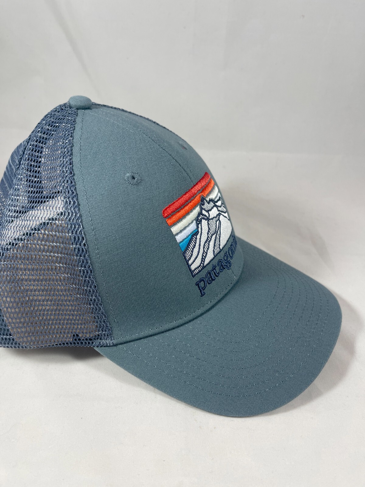 New Men Patagonia Line Logo Ridge Lopro Trucker Hat Cap Headwear Mesh Snapback