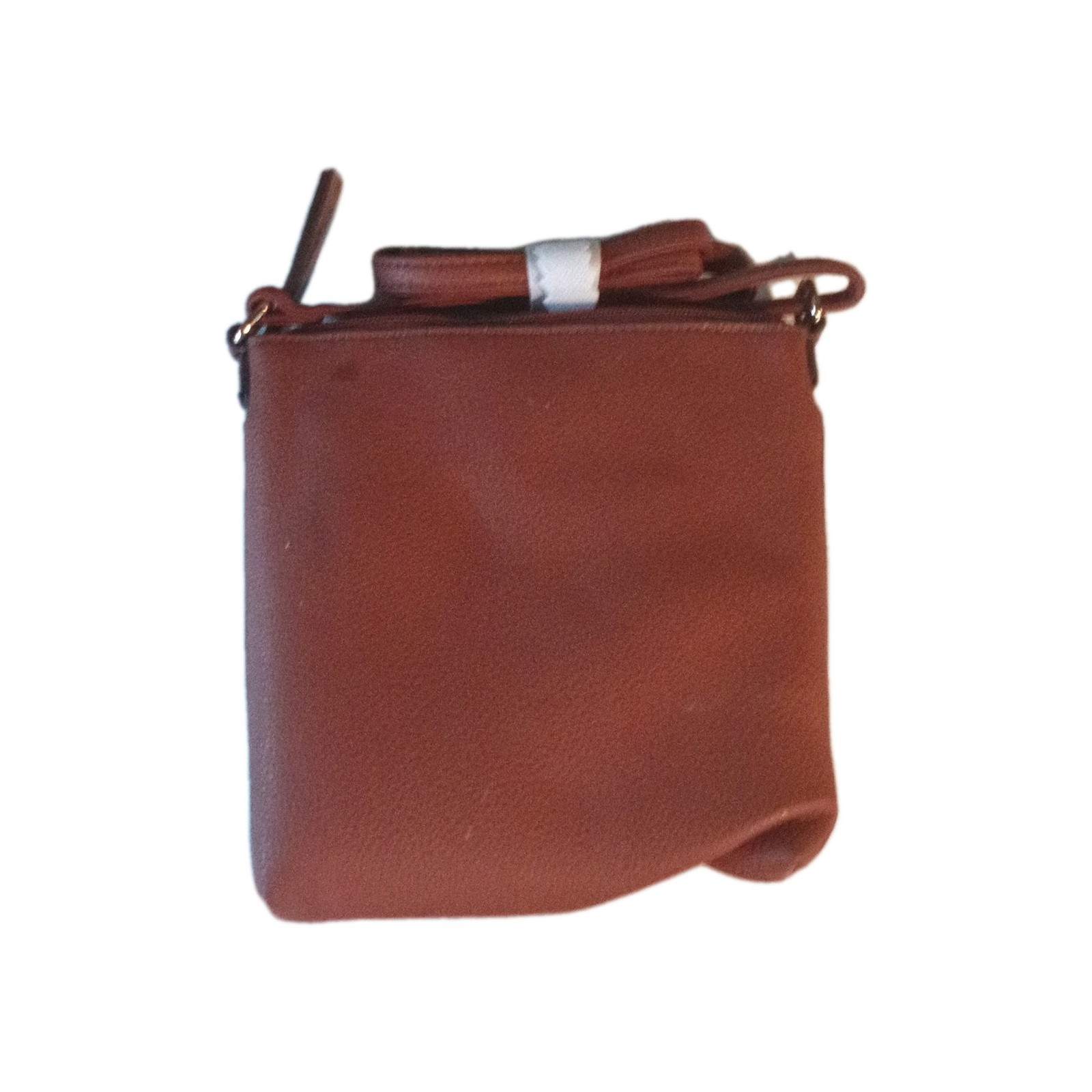 Sergio Valentino Women’s Medium Brown Pebbled Zip Shoulder Bag w/ Coin Purse