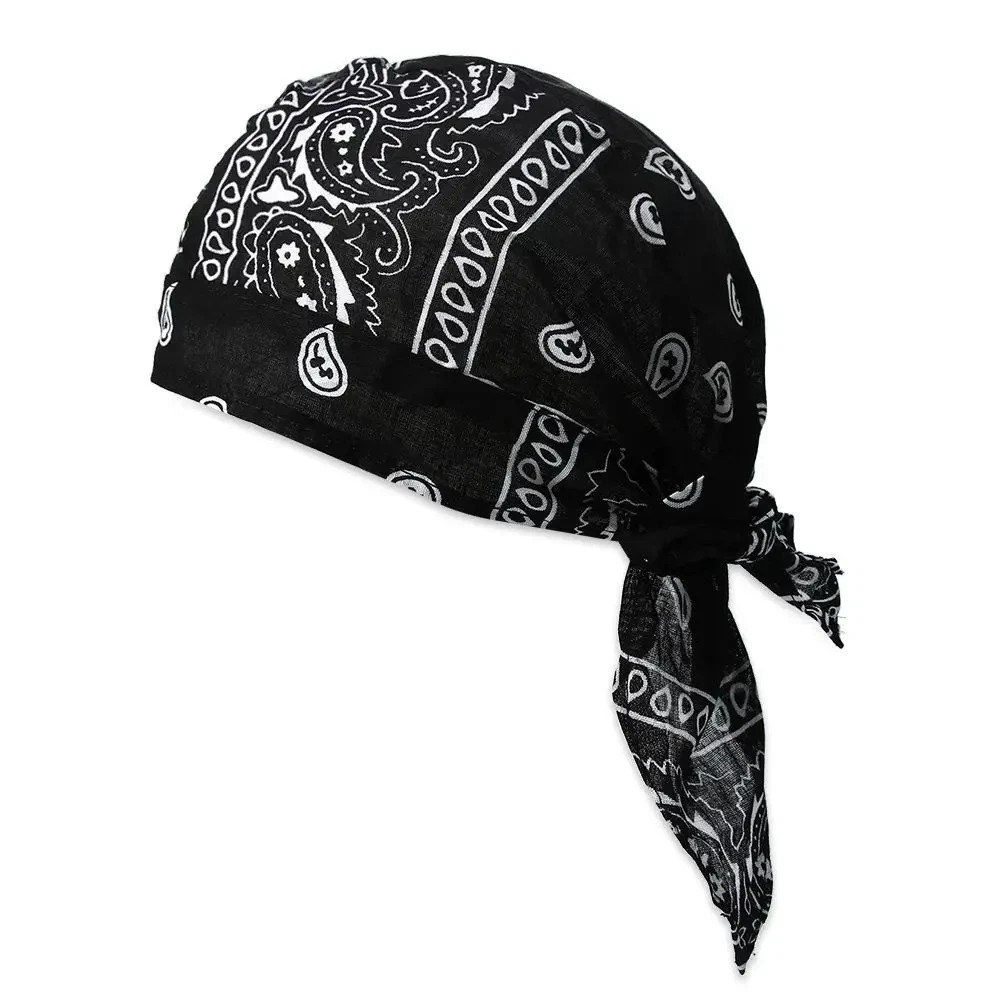 Elastic Motorcycle Wrap Biker Du Bandana Paisley Doo Rag Head Skull Cap Durag