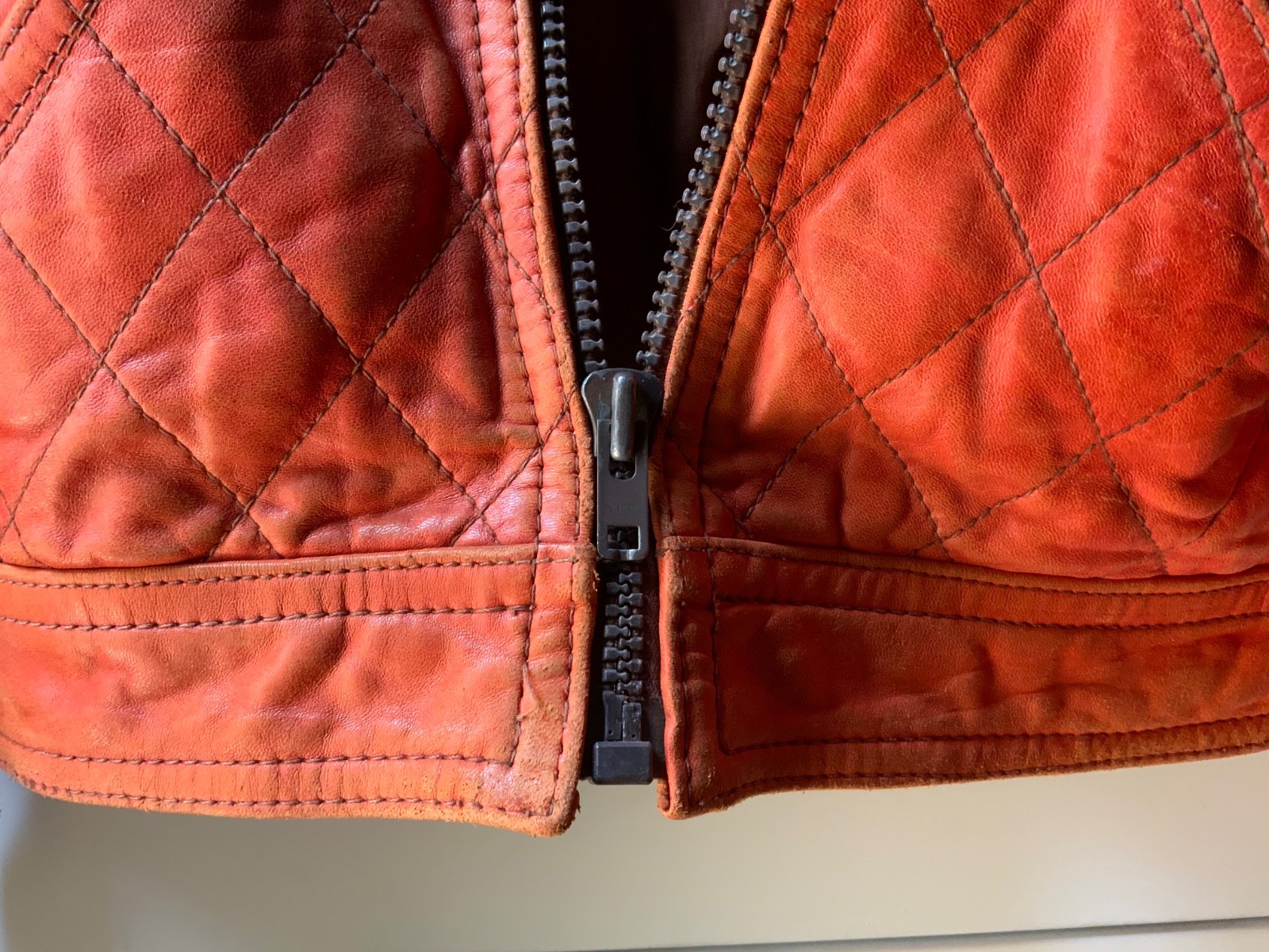 vintage leather motorcycle jacket men