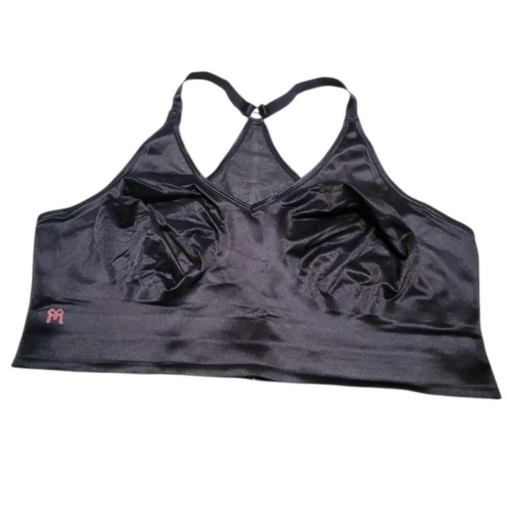 RUBY RIBBON Nude/Black Full Support Racerback Pin Up Demiette Bralette