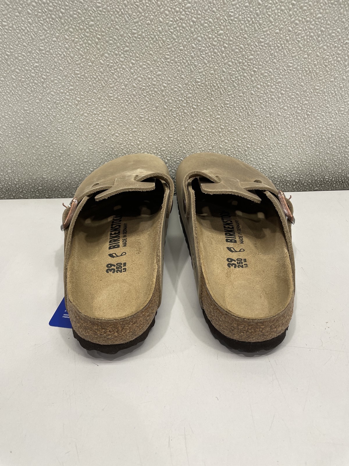 Birkenstock Boston Oiled Leather Clog Unisex W8, M6 In Tobacco Brown