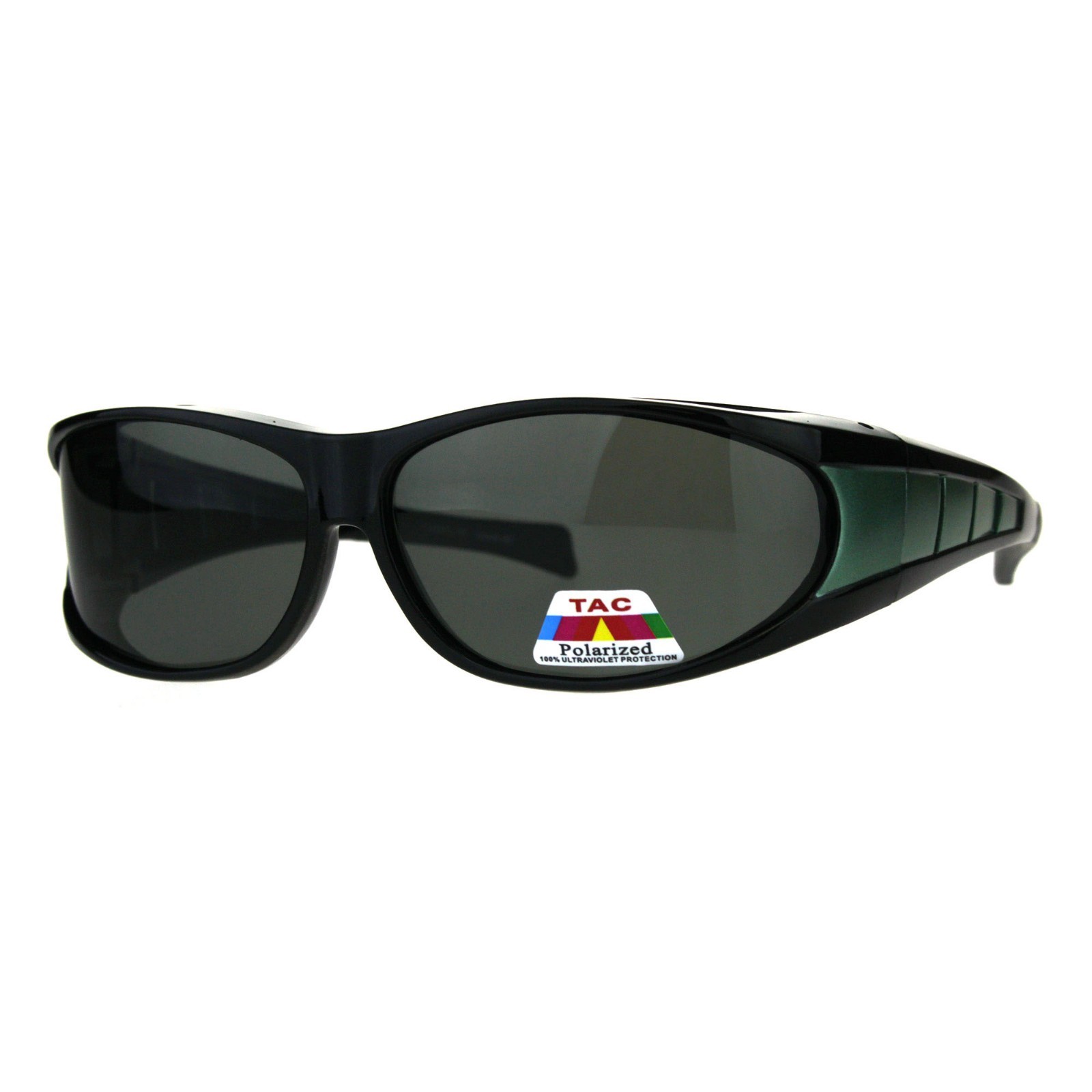 TAC Polarized Lens Fit Over Sunglasses Over The Glasses Large Oval Frame