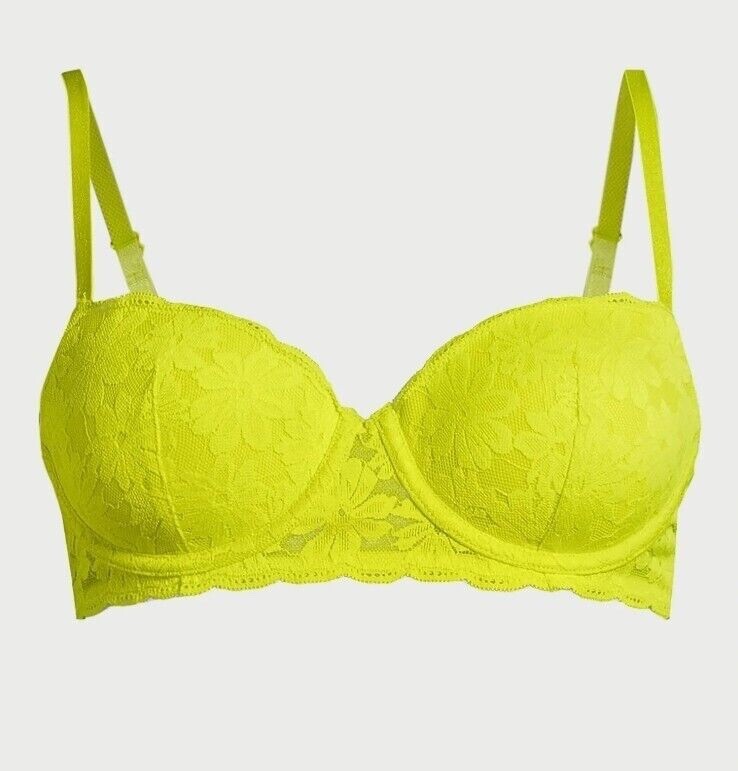 No Boundaries Lace Balconette Bra Citrus Sizzle Underwire Women Junior Many size