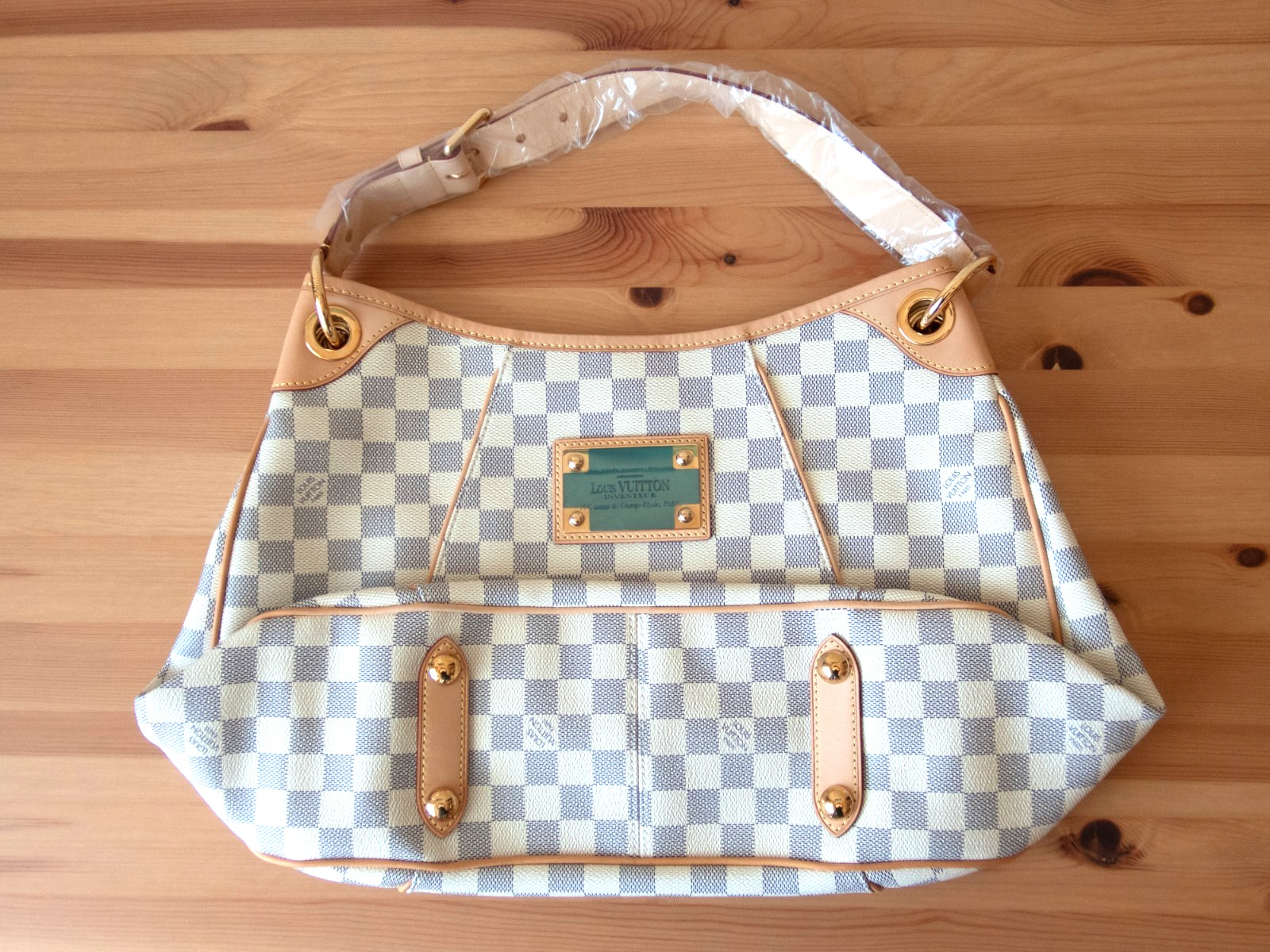 Louis Vuitton Galliera PM Damier Azur Shoulder Bag NEW Unused w/ Dust Bag