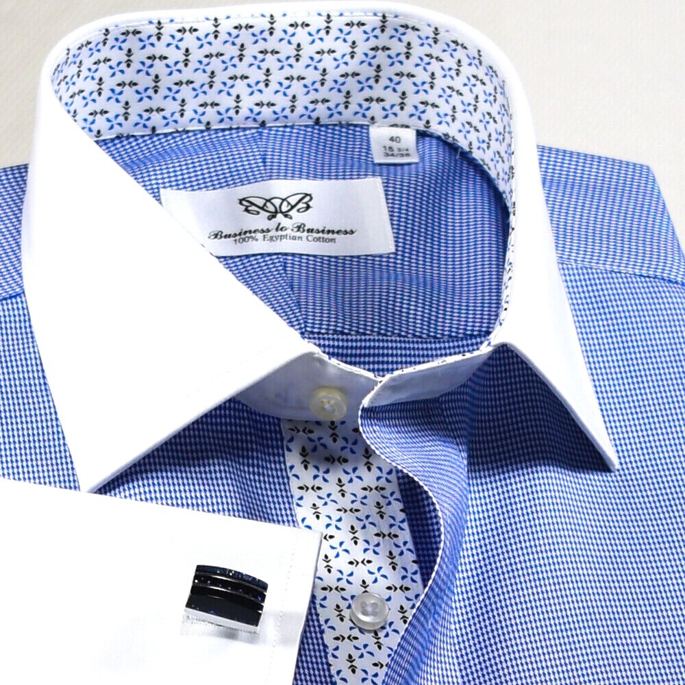 Light Blue Oxford Formal Business With Windmill Inner Lining Professional Dress