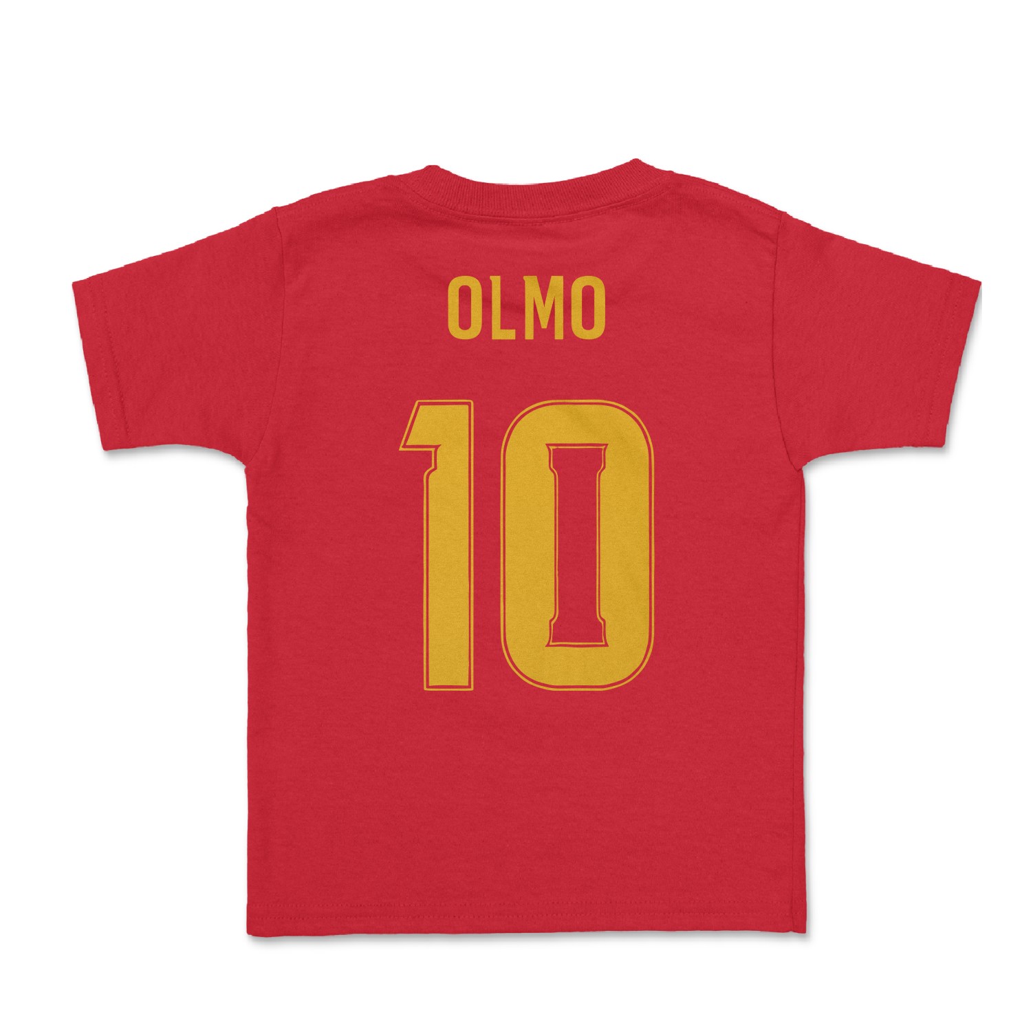 Spain Soccer Pride Olmo 10 Two-Sided Tribute Toddler T-Shirt