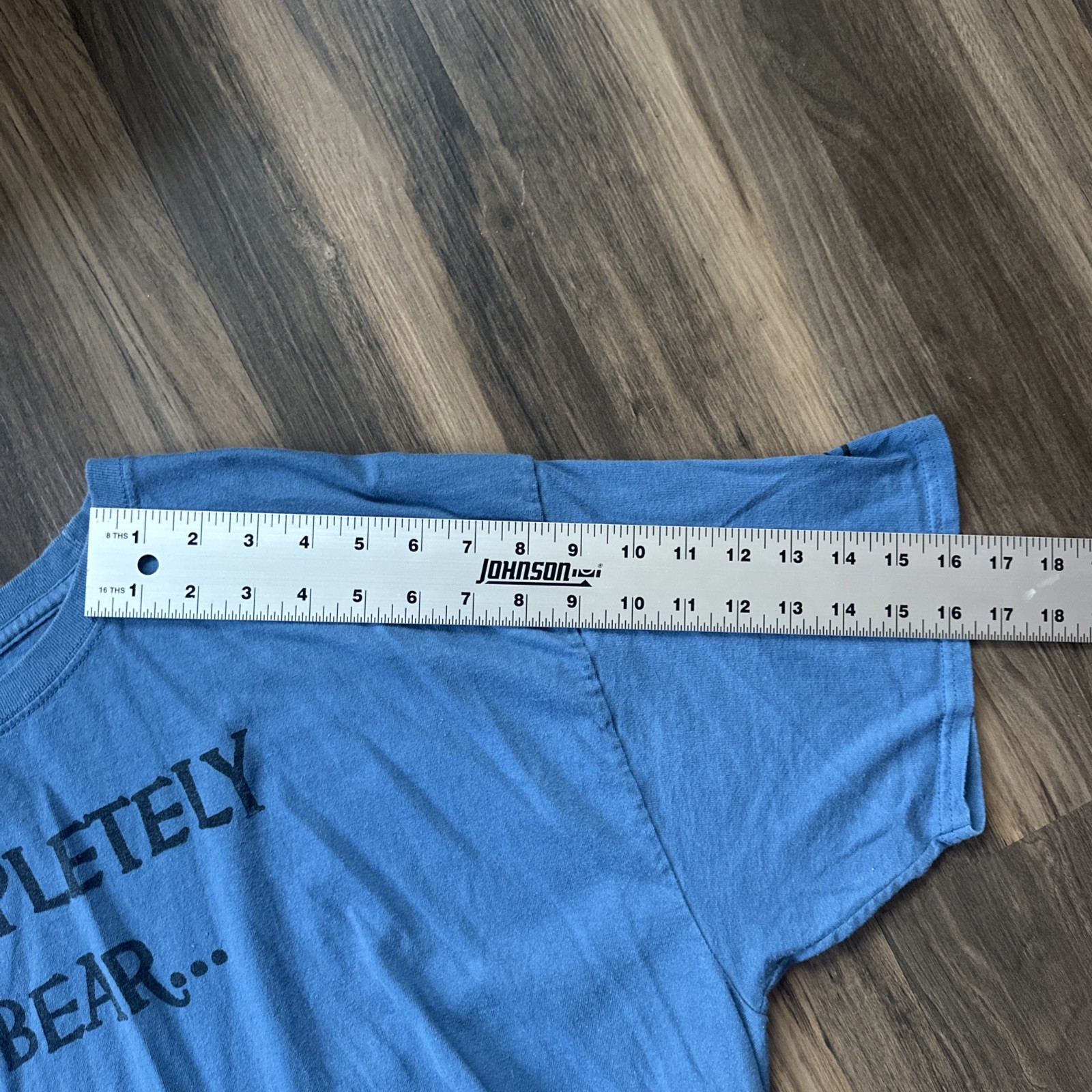 Men’s Champion Blue “Completely Bear” “Under My Kilt” T-shirt – Size XXL