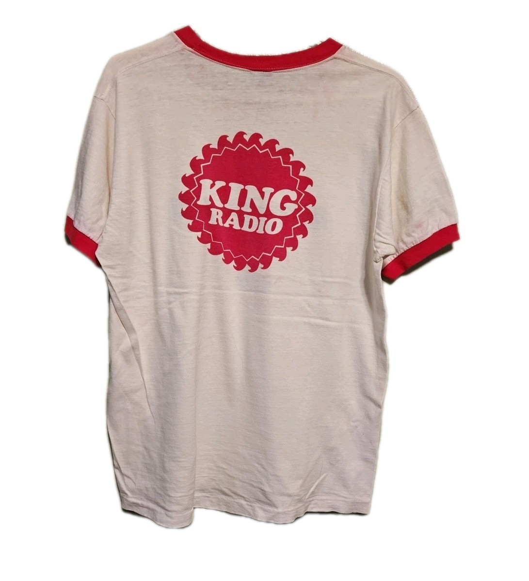 Vintage 77 International Auto Show in the Dome Ringer Tshirt Distressed As-Is