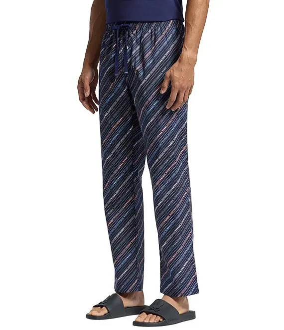 Psycho Bunny Printed Allover Bunny Woven Cotton Men’s Pajama Lounge Pant New