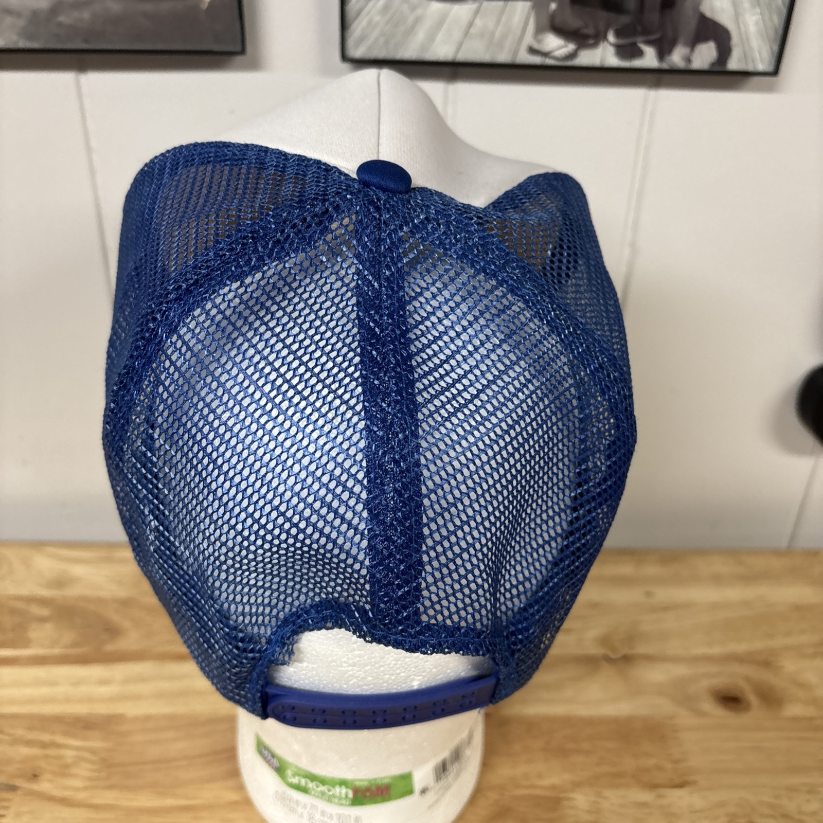 Vintage Ford Lincoln Mercury Trucker Snapback Mesh Trucker Hat Cap Blue White NY