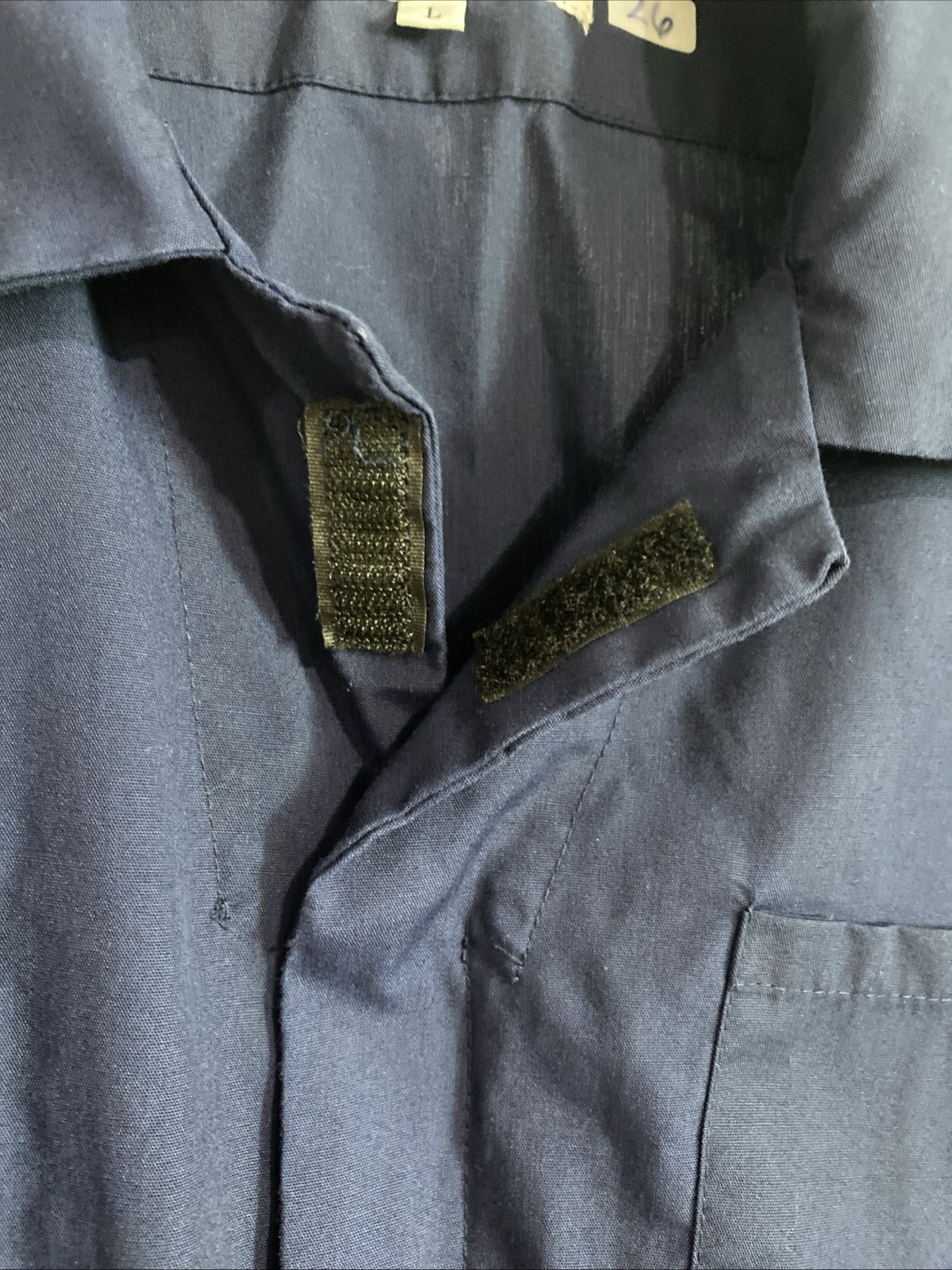 Toptie mens coveralls uniform suit NAVY mechanic work pants shirt LARGE EUC A4