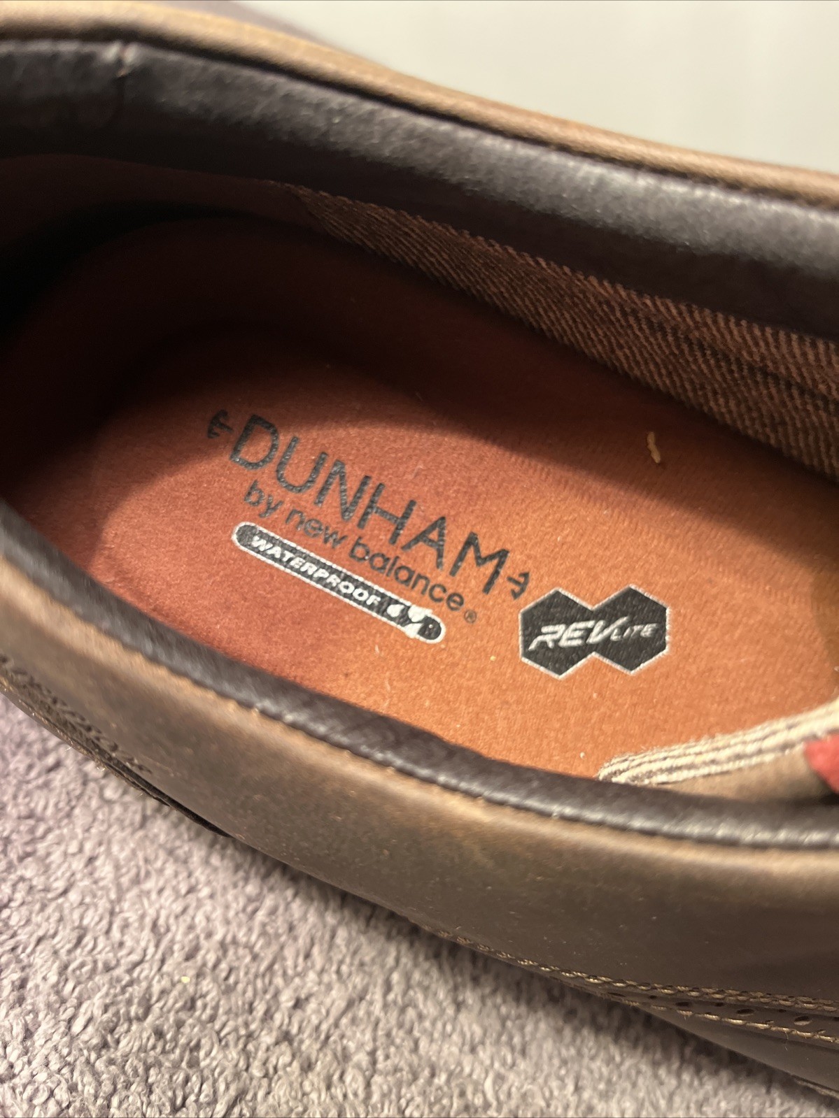 Dunham NWOB dk. brwn. oil tan W/T waterproof oxfords US Mens sz 16 D