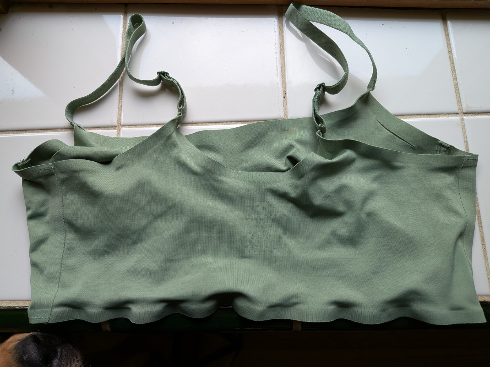 Ruby Ribbon Bra Size 42 Sage Green Second Skin Scoop Demiette