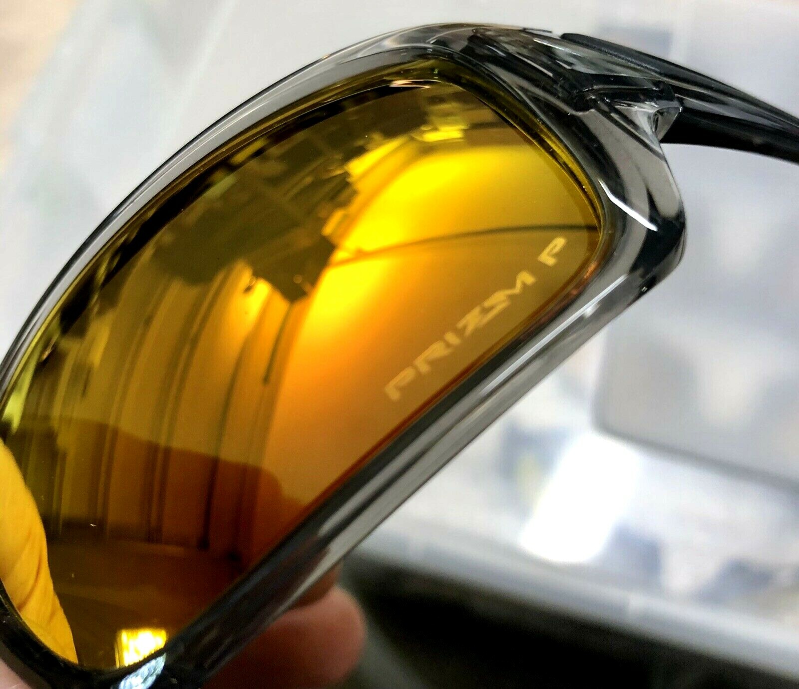 NEW Oakley TURBINE Grey Smoke POLARIZED PRIZM Ruby Iridium Sunglass 9263-57