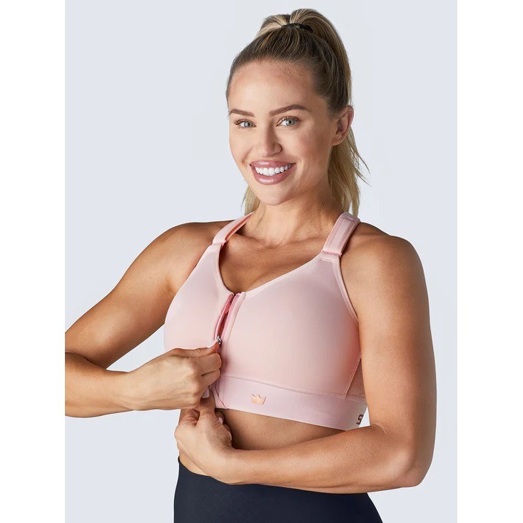 SHEFIT FLEX Blush Sports Bra Size 3Luxe Supportive Activewear Medium Impact