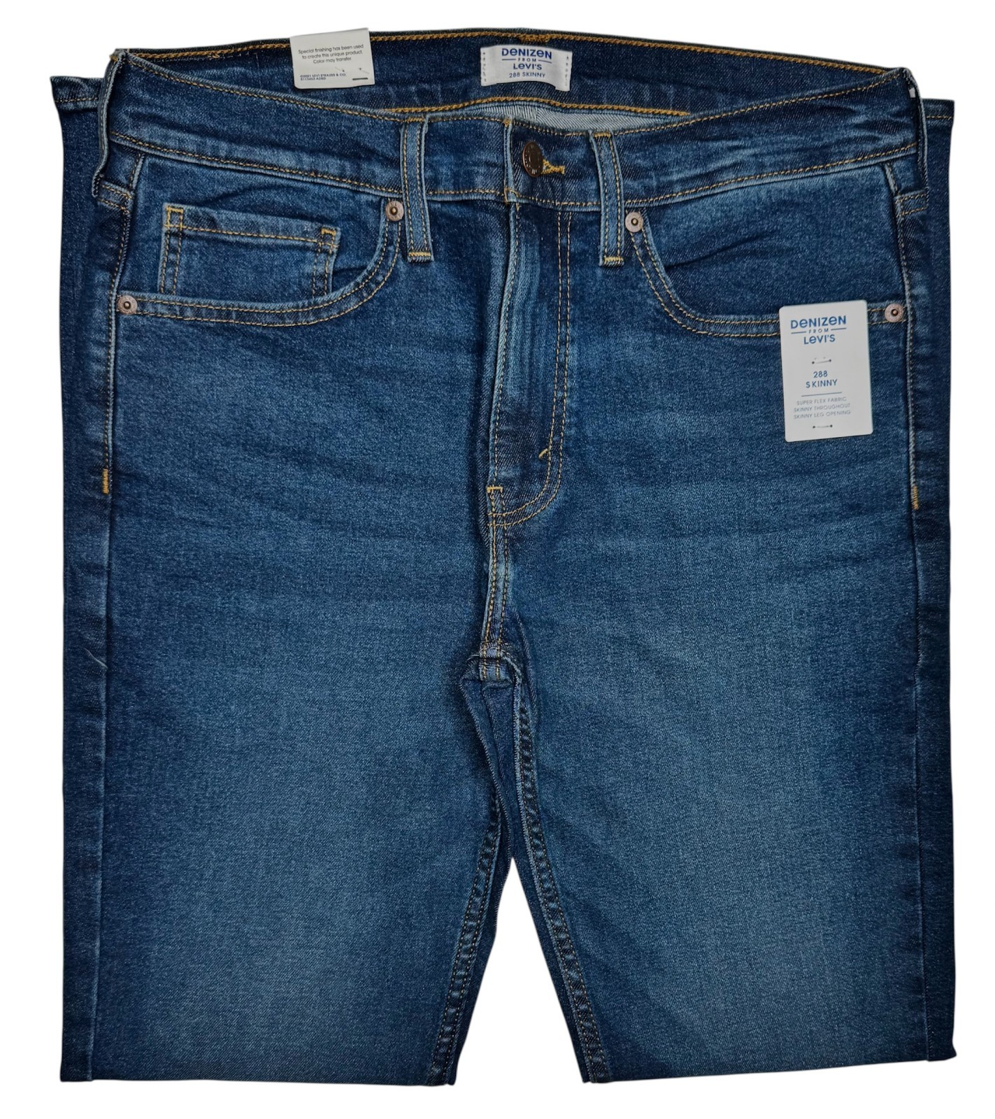 Denizen From Levi’s #11762 NEW Men’s Super Flex Stretch 288 Skinny Jeans
