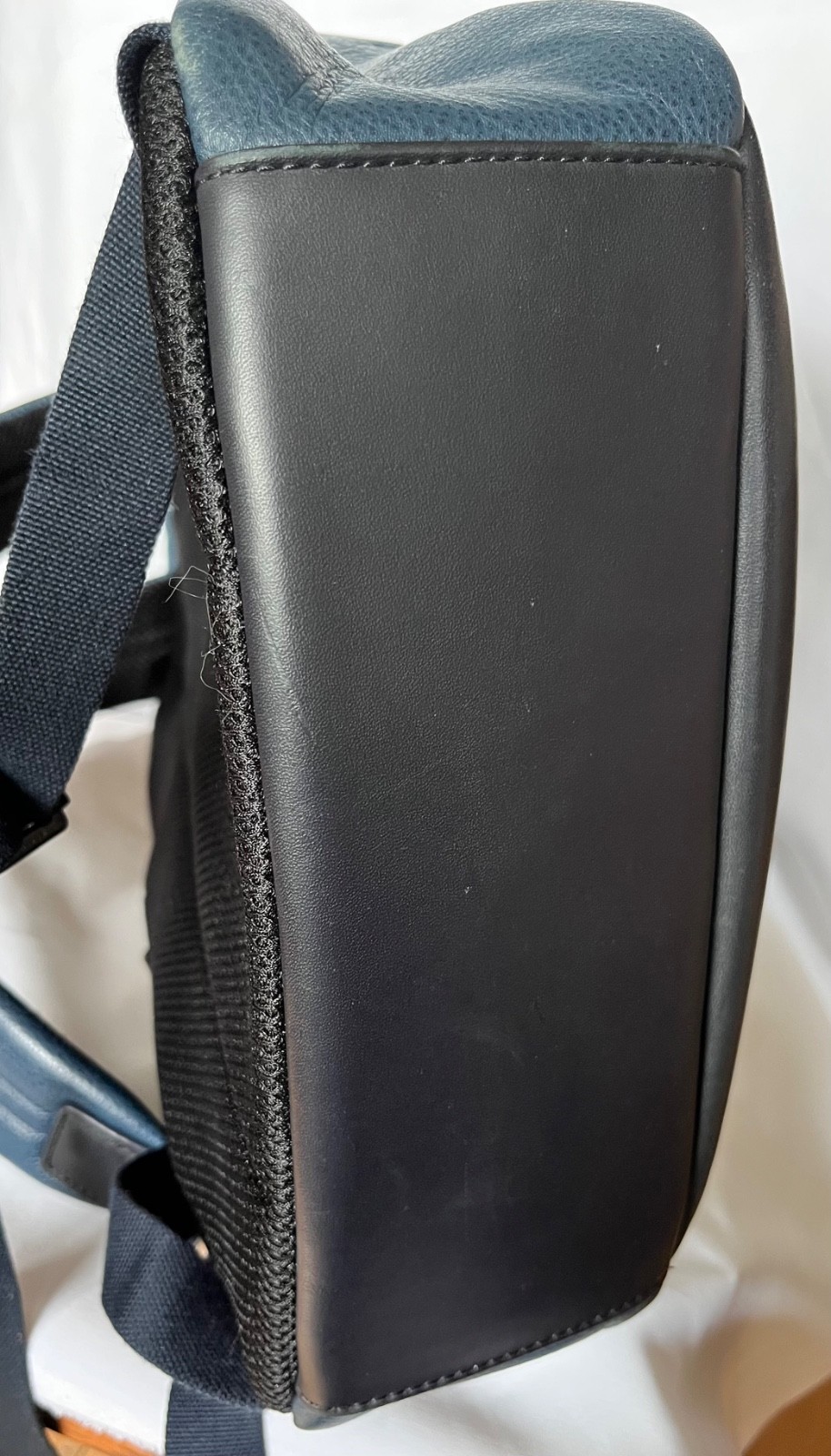 Coach Camden Leather Backpack Blue & Black F71060 Excellet! Unisex