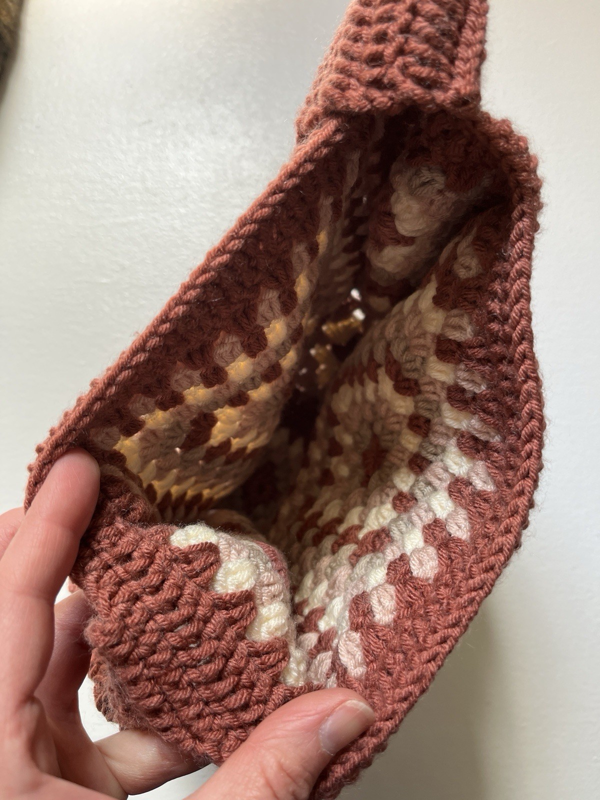 Crochet Granny Square Small Shoulder Bag