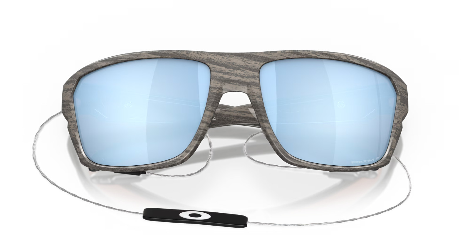 NEW Oakley SPLIT SHOT Black POLARIZED Deep Water Blue PRIZM Sunglass 9416-06