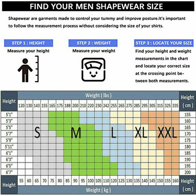 Shaper Men Body Toning T-Shirt Ultra Durable Vest Compression Underwear Tank Top