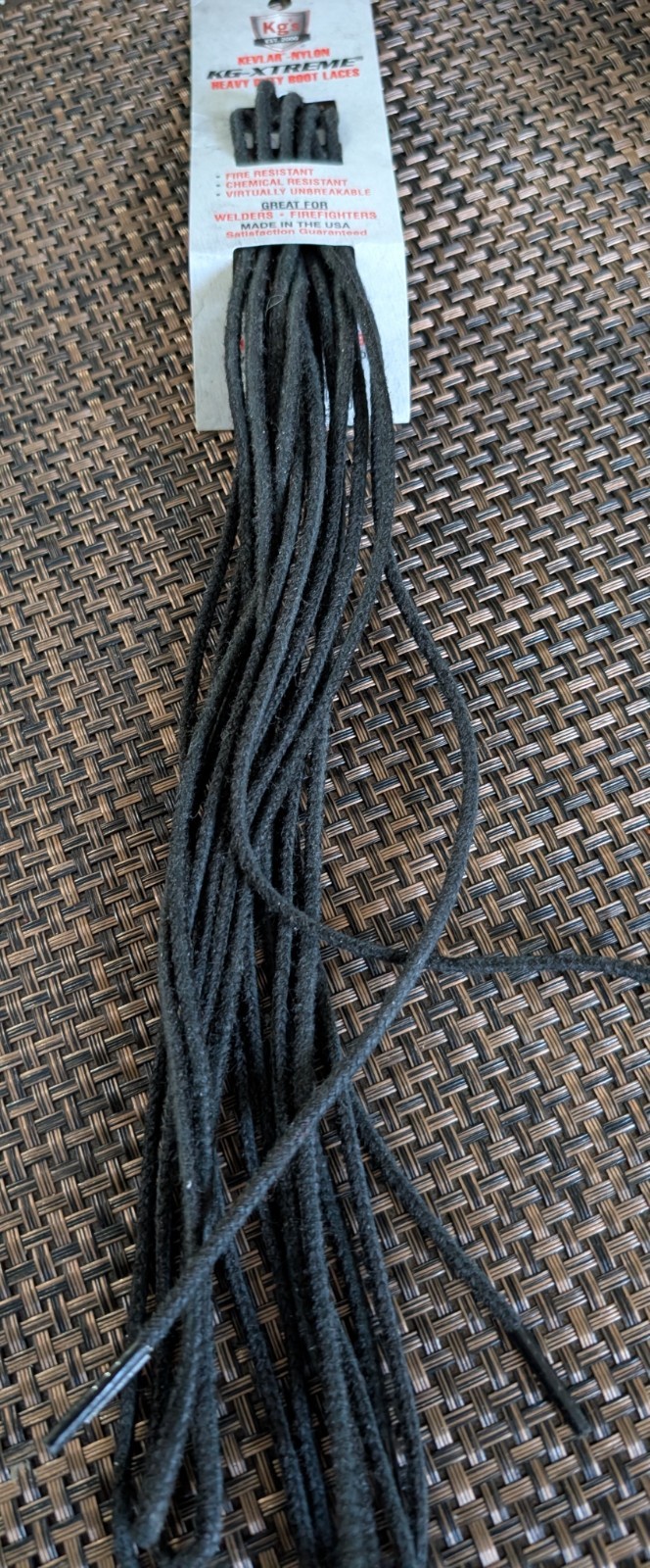KG’s Boot Guard EXTREM made with kevlar Heavy Duty Chemical Fire Re Boot Laces