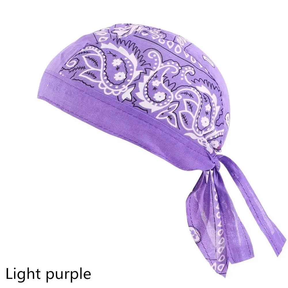 Elastic Motorcycle Wrap Biker Du Bandana Paisley Doo Rag Head Skull Cap Durag
